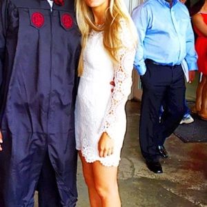 Tea & Cup White Lace Dress